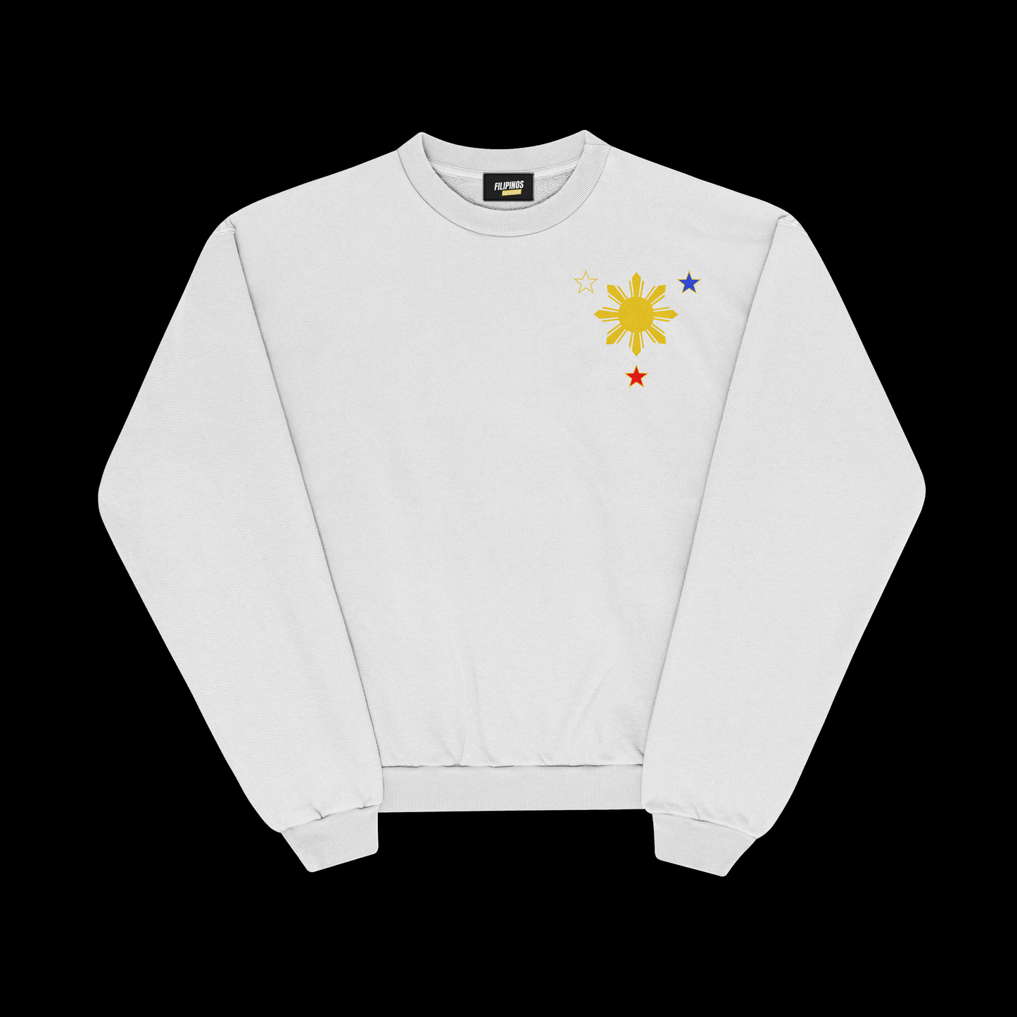 PHILIPPINE STARS PULLOVER CREWNECK