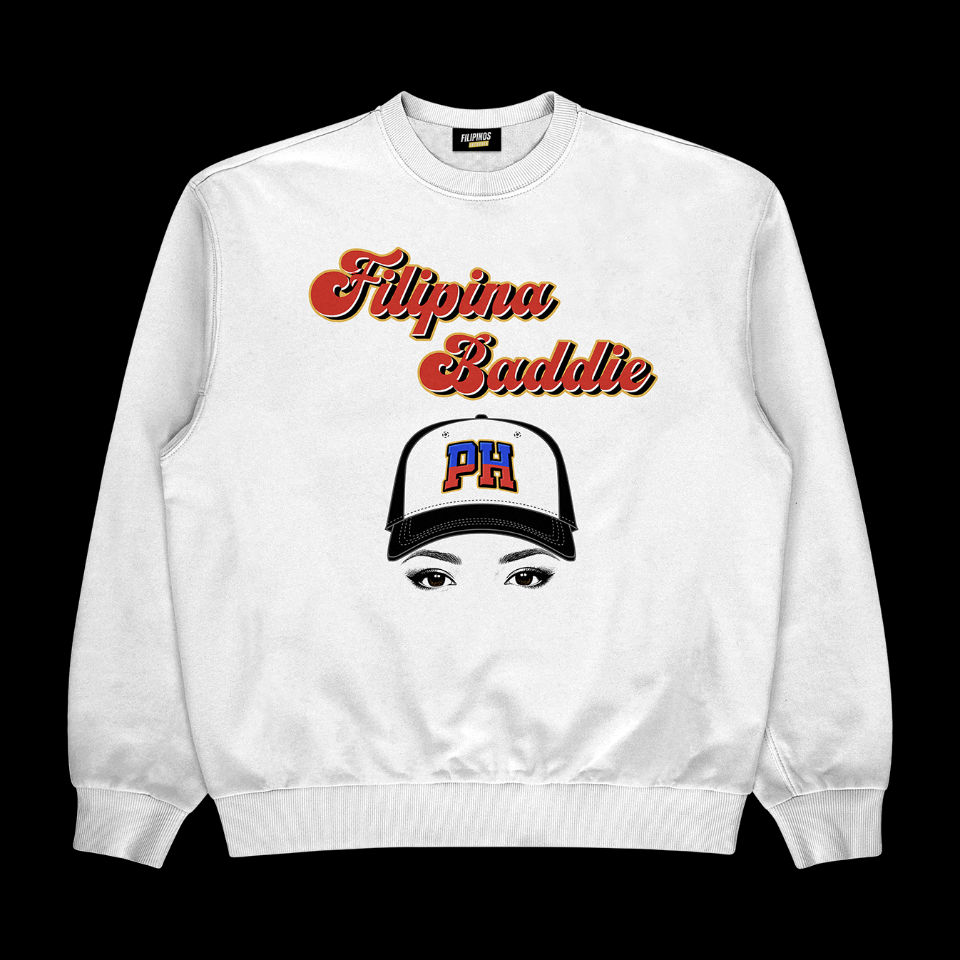 FILIPINA BADDIE – PULLOVER CREWNECK SWEATSHIRT