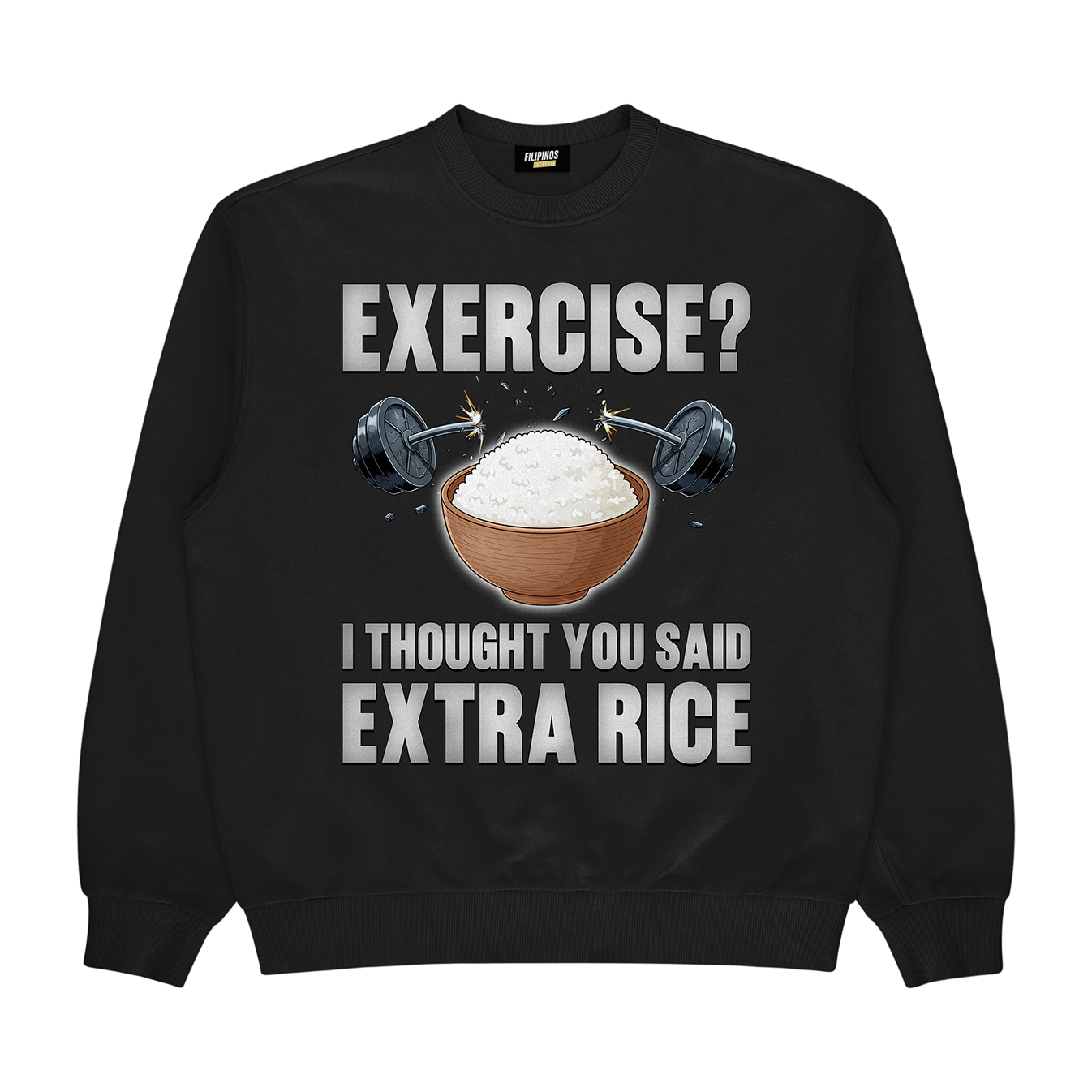 EXTRA RICE - PULLOVER CREWNECK SWEATSHIRT