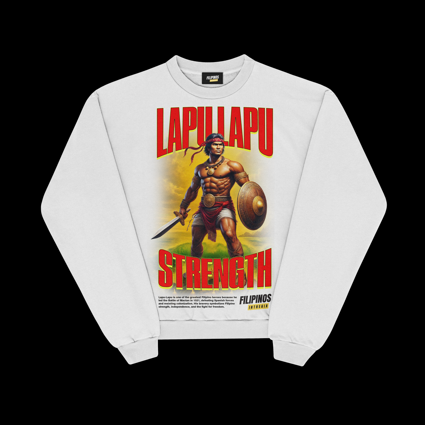 LAPU-LAPU STRENGTH – PULLOVER CREWNECK SWEATSHIRT