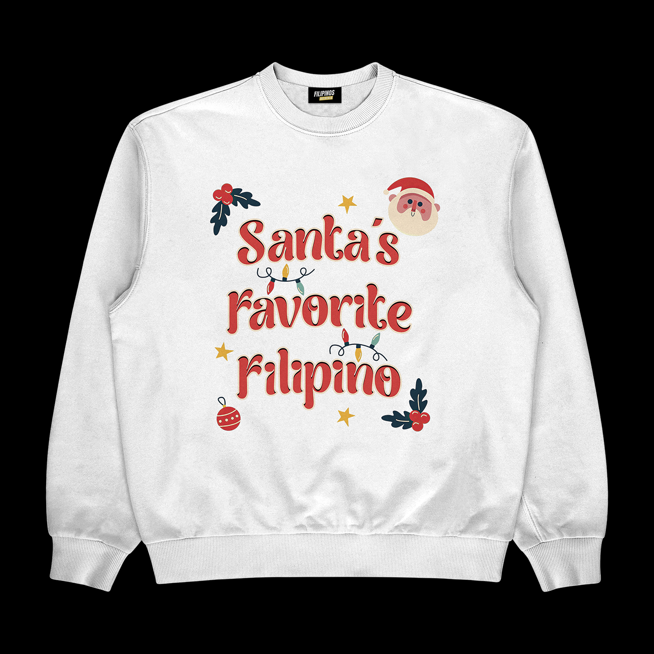 SANTA'S FAVORITE FILIPINO - PULLOVER CREWNECK SWEATSHIRT