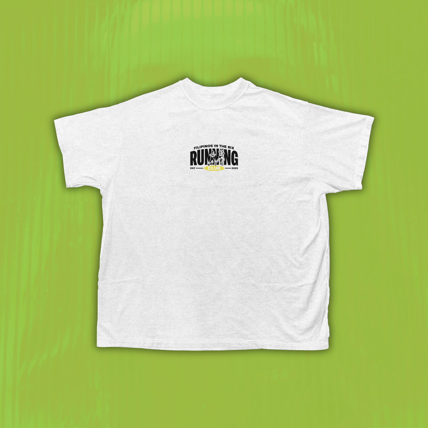 2026 Filipinos in the 6ix Run Club T-Shirt Black & White Official Merch