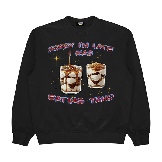 EATING TAHO - PULLOVER CREWNECK SWEATSHIRT