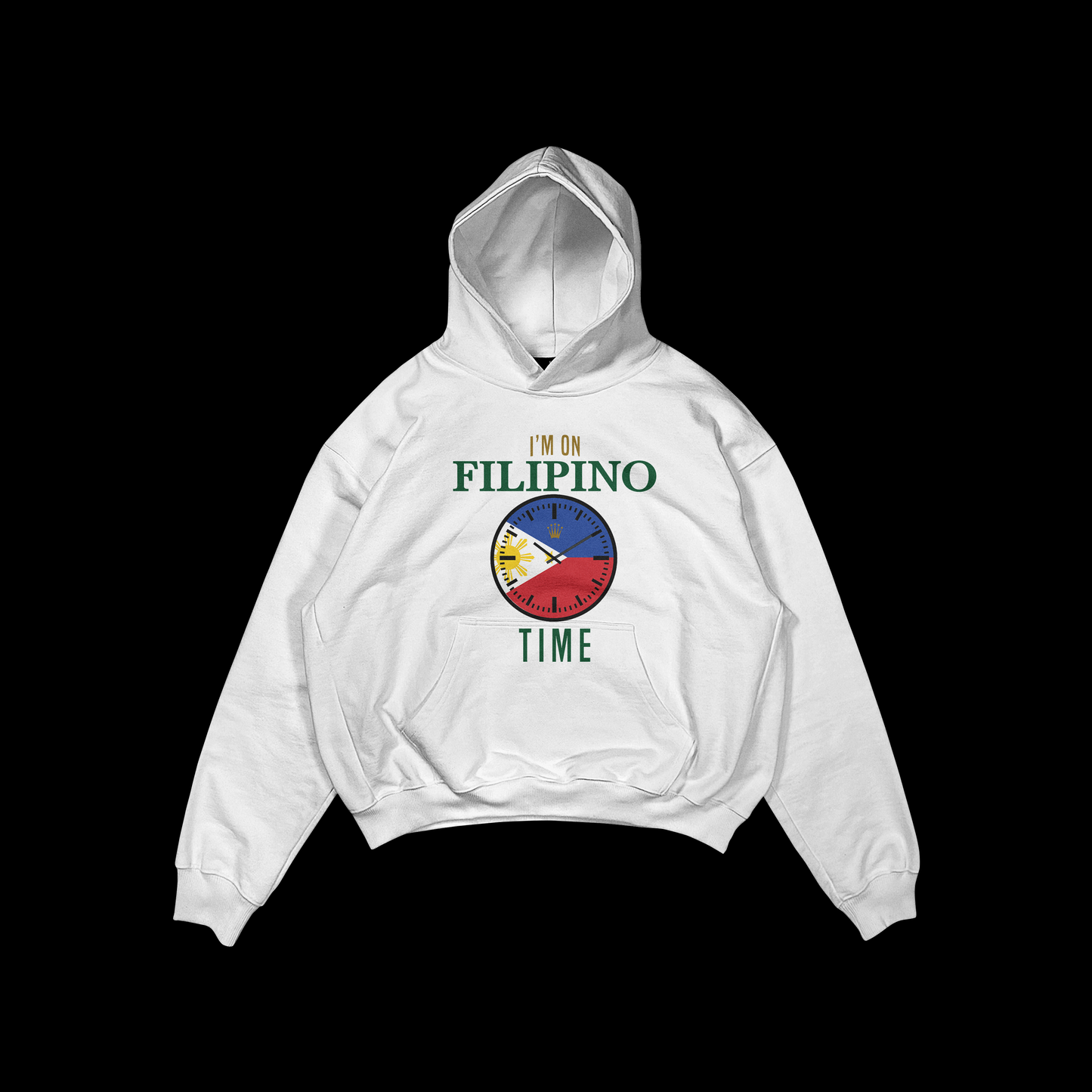 I’M ON FILIPINO TIME PULLOVER HOODIE