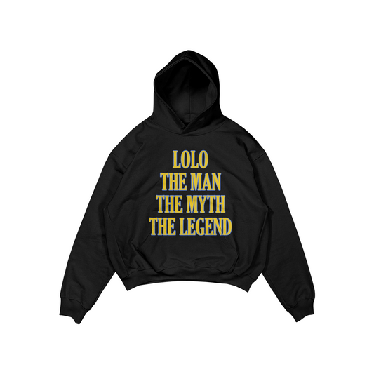 LOLO THE MAN THE MYTH THE LEGEND PULLOVER HOODIE