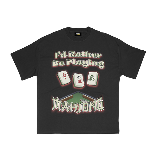 I'D RATHER BE PLAYING MAHJONG T-SHIRT