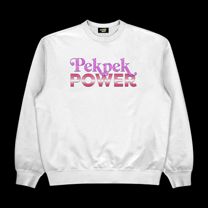 PEKPEK POWER - PULLOVER CREWNECK SWEATSHIRT