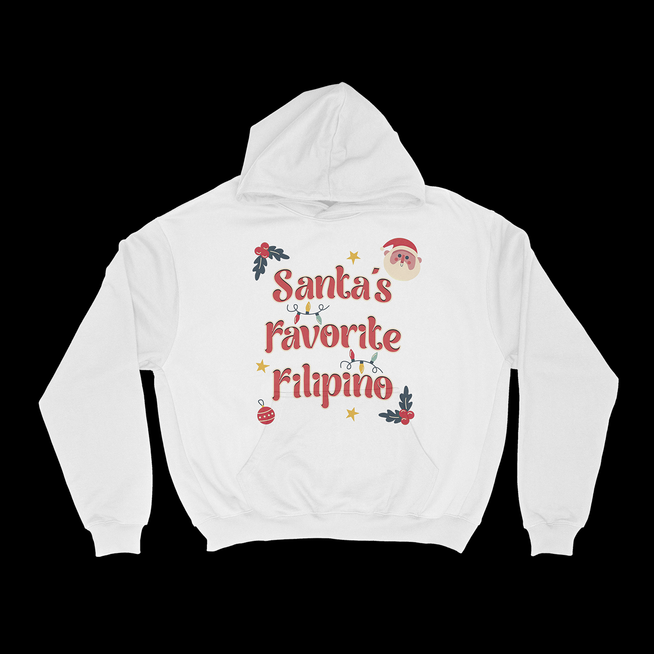 SANTA'S FAVORITE FILIPINO - PULLOVER HOODIE