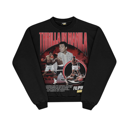 THRILLA IN MANILA X MUHAMMAD ALI – PULLOVER CREWNECK SWEATSHIRT
